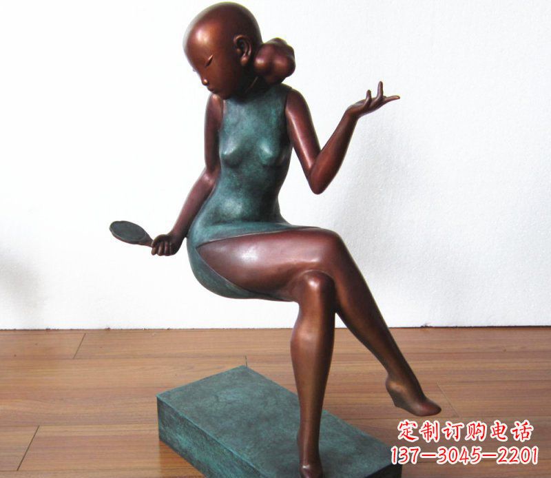 北京高雅美女铜雕,展现优雅唯美