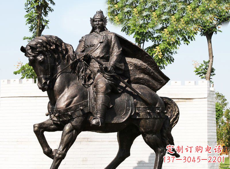 北京精美骑马雕塑,充满英勇气概