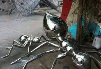 北京中领雕塑|不锈钢蚂蚁雕塑