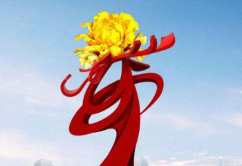 北京中领雕塑：牡丹花开，把美景永久定格