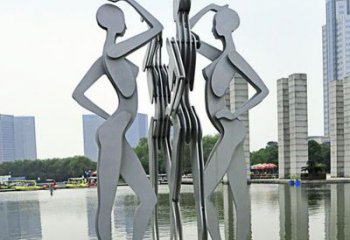 北京优雅的不锈钢情侣跳舞雕塑
