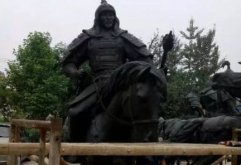 北京浪漫古将骑马铜雕，让您感受古代将军的风采！