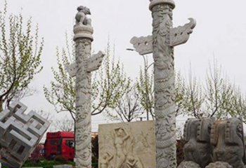 北京盘龙柱石雕华丽装点美丽家园