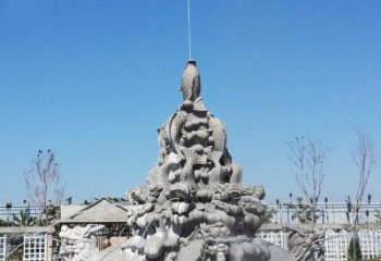 北京令人称羡的广场龙龟喷泉石雕