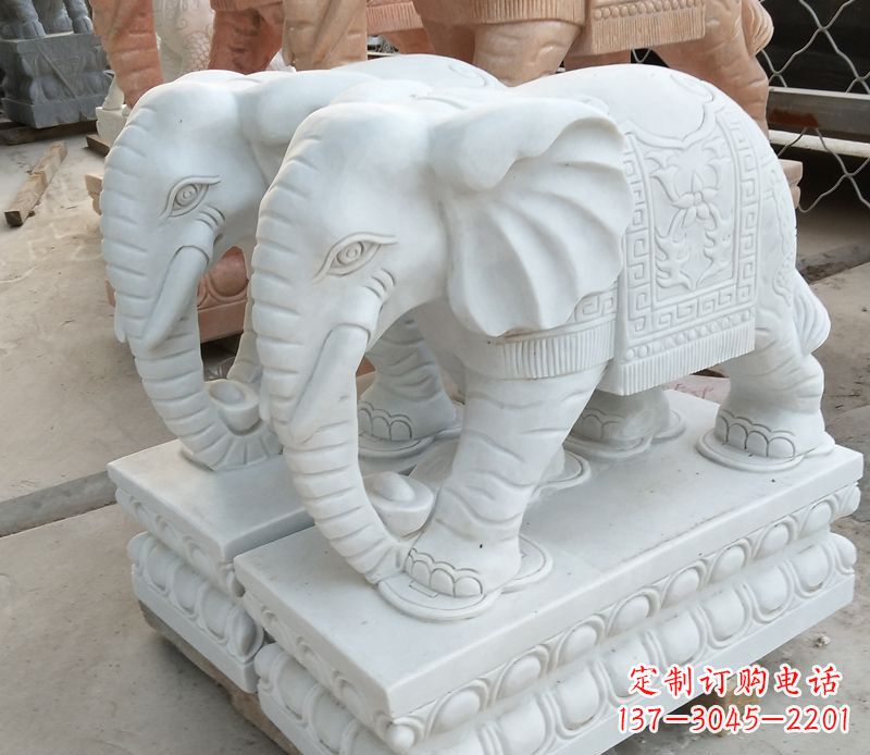 北京精美大象招财雕塑独特鼻卷魅力无限