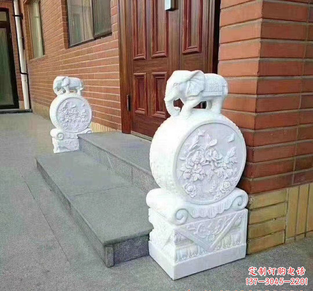 北京汉白玉大象雕塑,令家庭美景更加完美