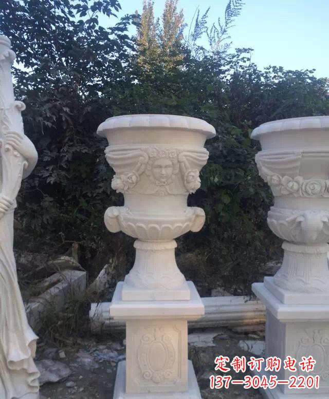 北京汉白玉欧式花盆