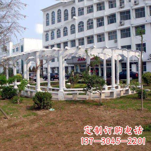 北京汉白玉雕花架,完美融合欧式石雕