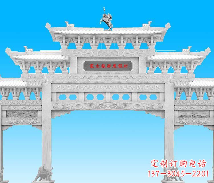 北京汉白玉牌楼雕塑,传承经典之美
