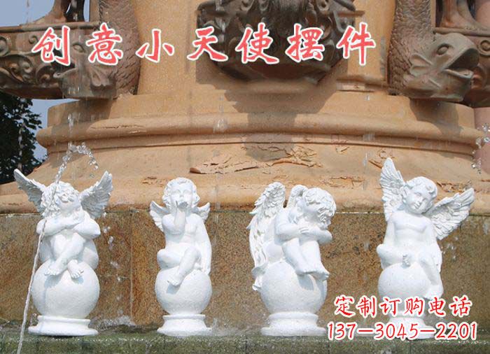 北京中领雕塑:汉白玉小天使雕塑