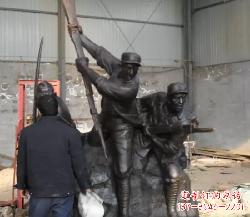 北京细腻精美的红军雕塑
