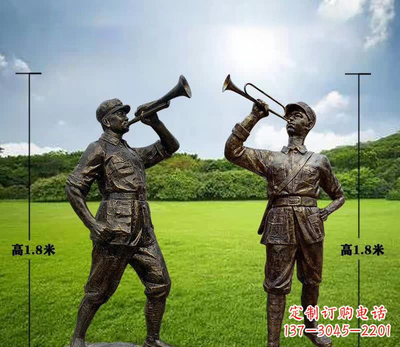 北京红色文化经典——红军铜雕