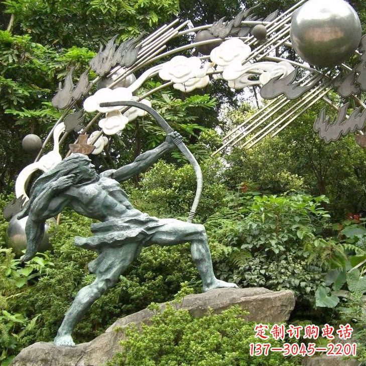 北京后羿射日雕塑