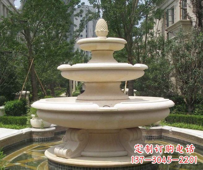 北京户外多层喷泉石雕 (3)