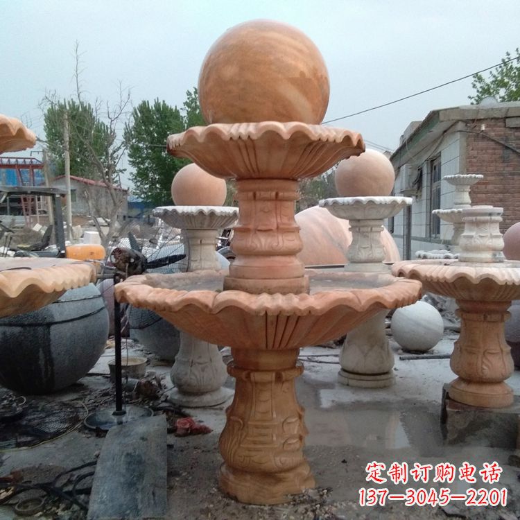 北京中领雕塑,精致风水球雕塑让你的院落更加精致