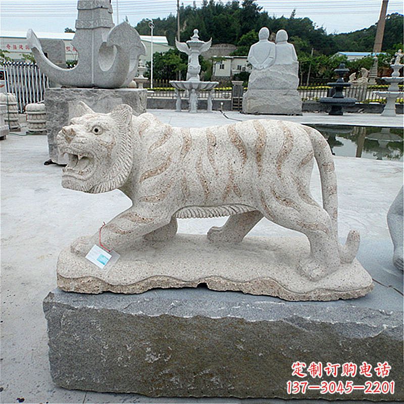 北京花岗岩老虎石雕,精美细节精雕细琢