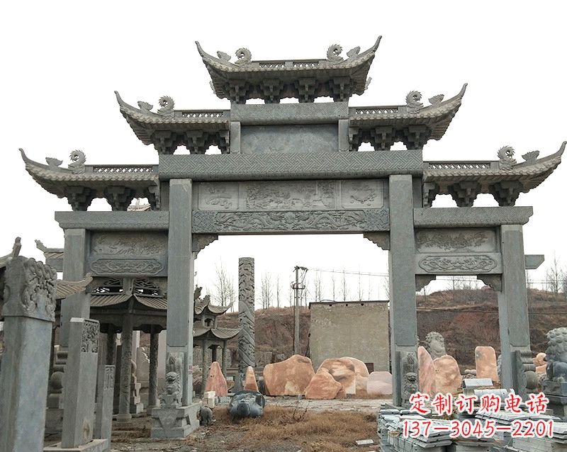 北京黄冈石雕牌坊
