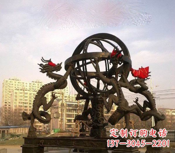 北京浑天仪铜雕：以精湛的手工雕刻出活生生的精美作品