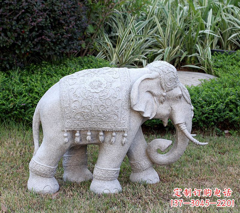 北京吉祥大象石雕