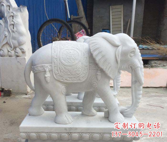 北京精美大象雕塑,门口装点新灵感