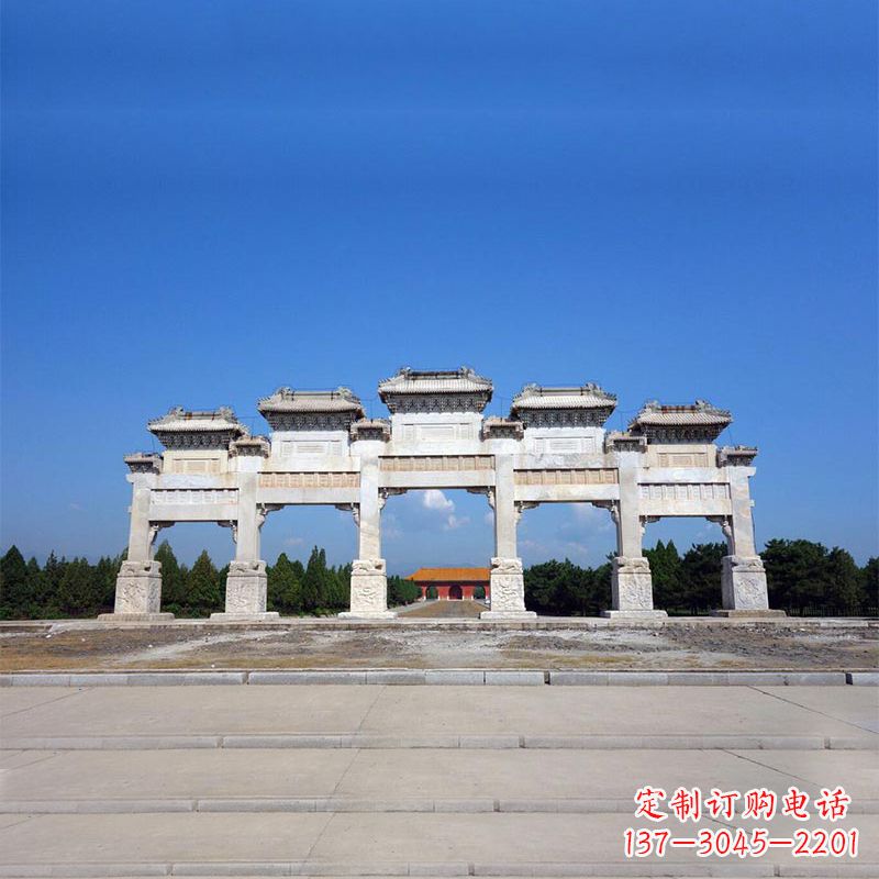 北京山西景区牌楼石雕,让您的景区更加绚丽多彩