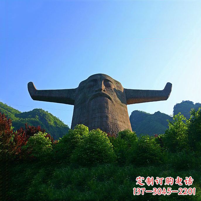 北京中领雕塑:神农头像雕塑