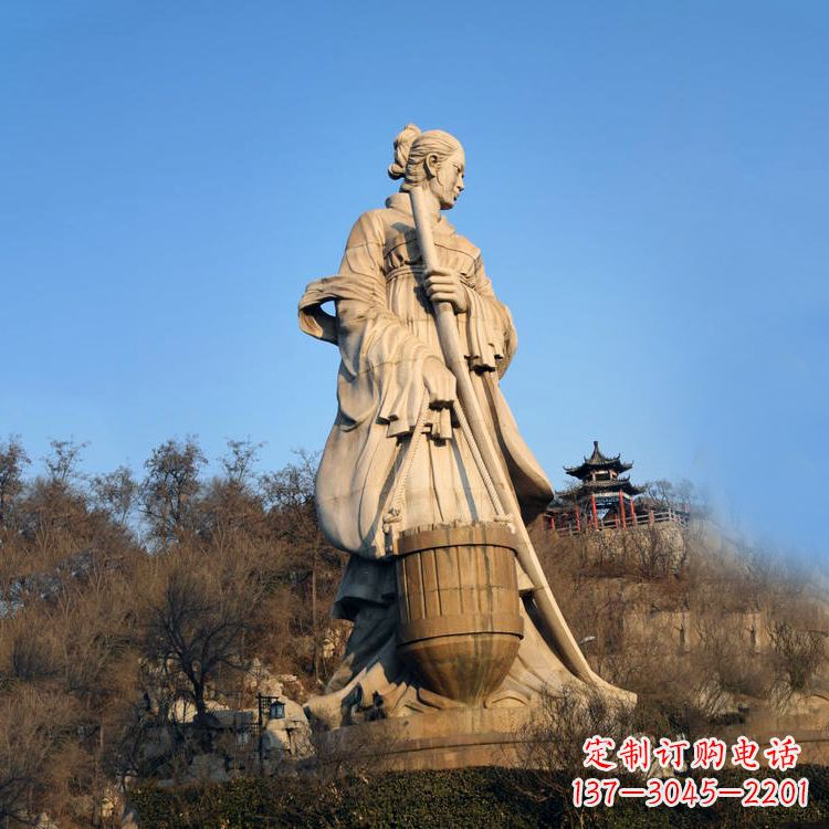 北京景区景点历史名人古代著名美女文姜大型景观雕塑