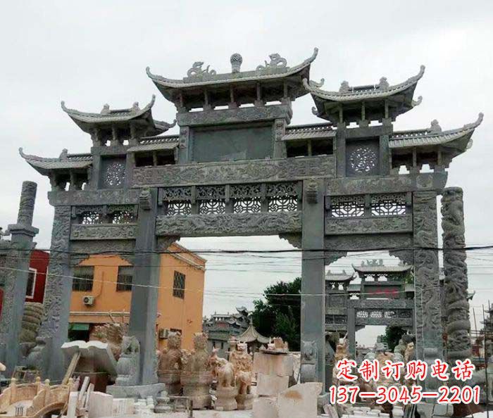 北京石雕牌坊,精致雕塑让你完美点缀