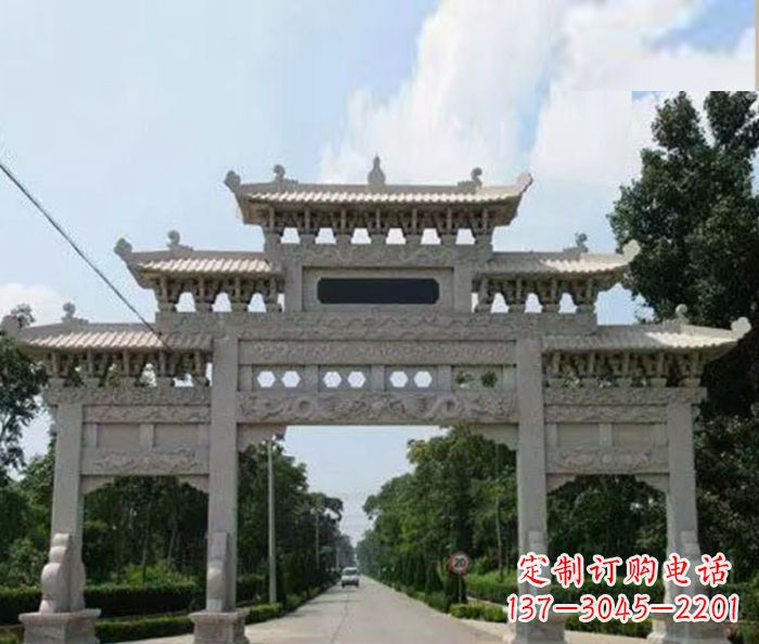 北京高品质牌坊石雕，专为客户量身定制