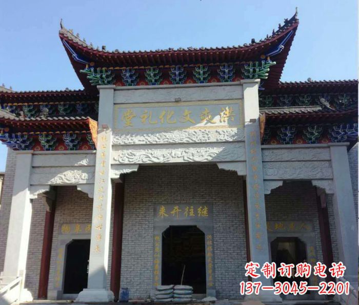 北京景区三门石雕牌楼,精美绝伦的艺术之作
