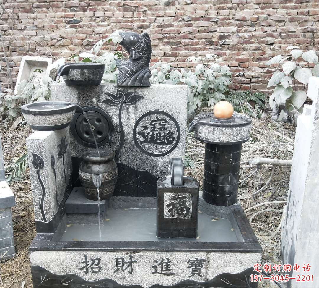 北京领雕水池雕塑:定制你的招财水池
