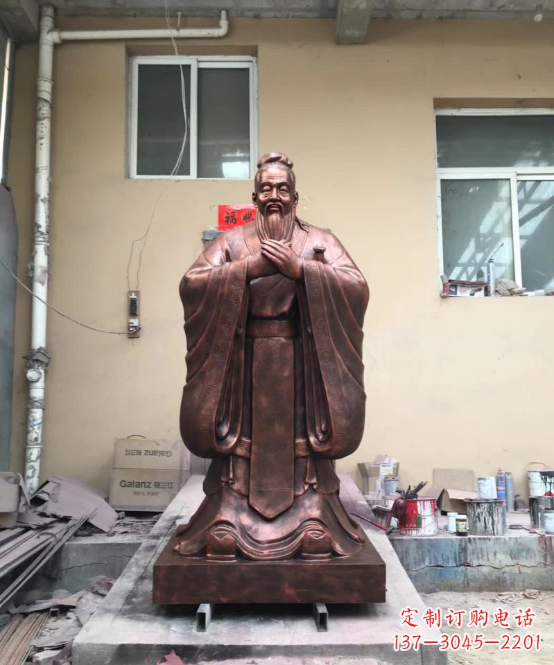 北京传承中华文化精髓,尊崇古代伟大思想家——中领雕塑定制孔子雕塑