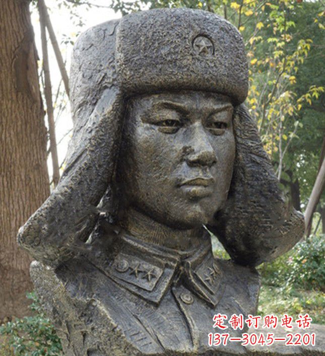北京雷锋头像铜雕塑