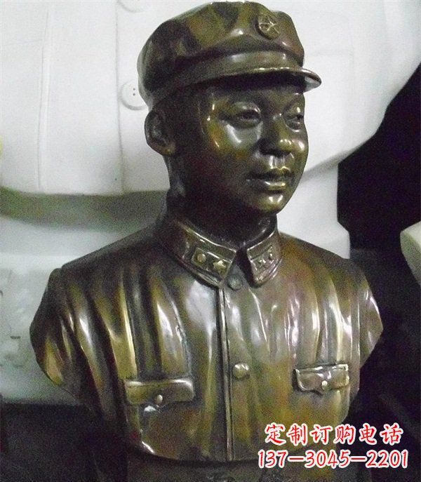 北京雷锋胸像校园玻璃钢雕塑