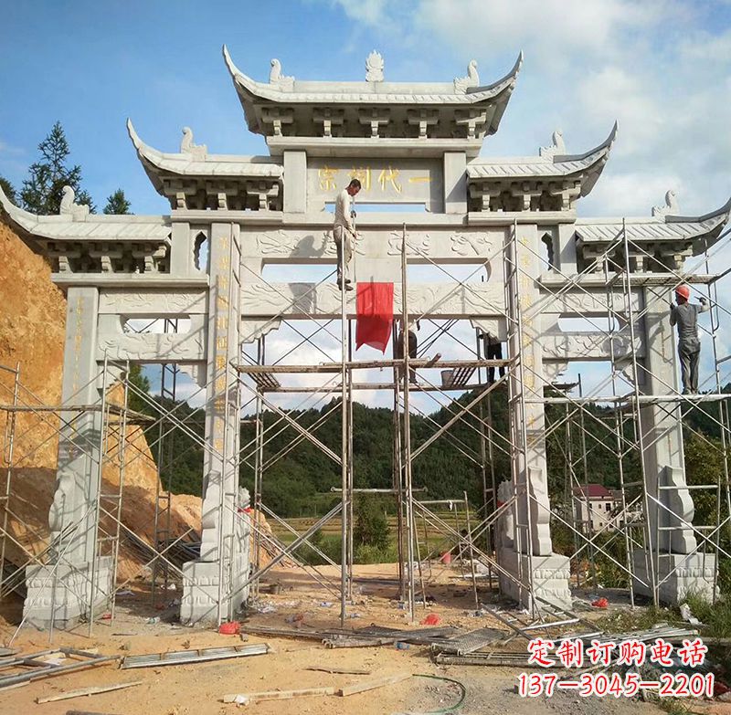 北京临高石雕牌坊公园,让您找到最好的牌坊雕塑