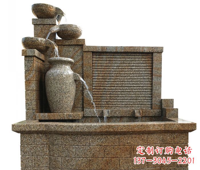 北京中领雕塑专业定制水槽庭院石雕摆件,它们是…