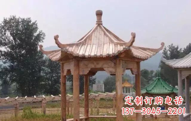 北京六角凉亭石雕