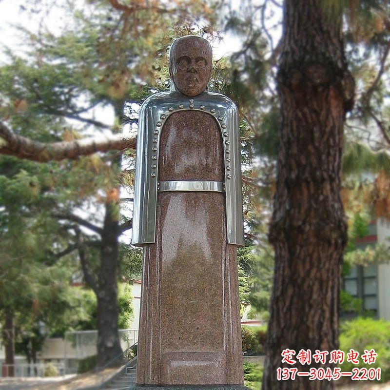 北京纪念伟大的名人:路易斯·巴斯德抽象雕像