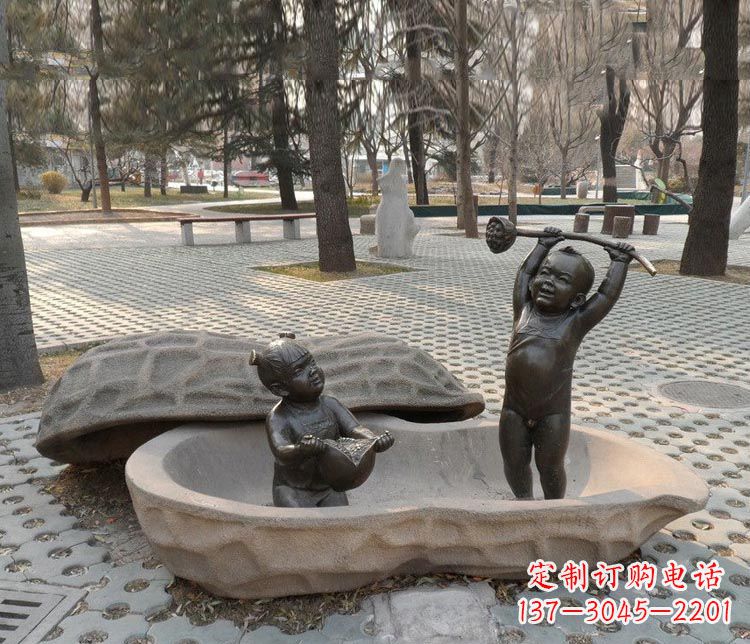 北京中领雕塑：拿莲蓬和石榴，让铜雕流传爱的美好