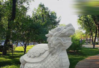 北京中领雕塑——汉白玉龙龟石雕