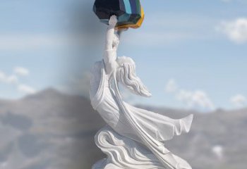 北京领雕塑精美雕刻的女娲补天石雕塑
