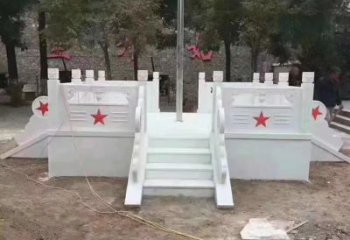 北京高贵典雅的汉白玉升旗台石雕
