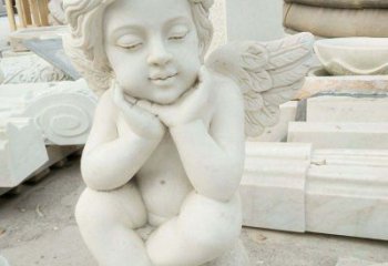 北京汉白玉小天使西方儿童石雕，让孩子们拥有属于自己的天使