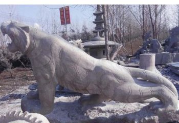 北京虎啸山林动物石雕
