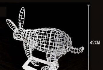 北京全新上市！不锈钢镂空兔子雕塑