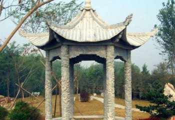 北京打造精美的花岗岩庭院石凉亭雕塑