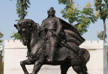 北京将军骑马古代人物铜雕