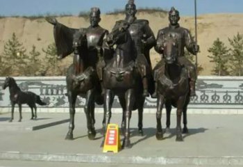 北京中领雕塑：骑马广场铜雕作品