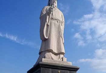 北京精美的历史名人雕塑——王羲之砂岩石雕像