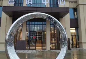 北京镜面圆环不锈钢雕塑